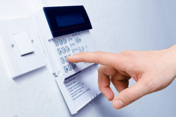 Business intruder alarm keypad – keyholding and alarm response in Greater Manchester